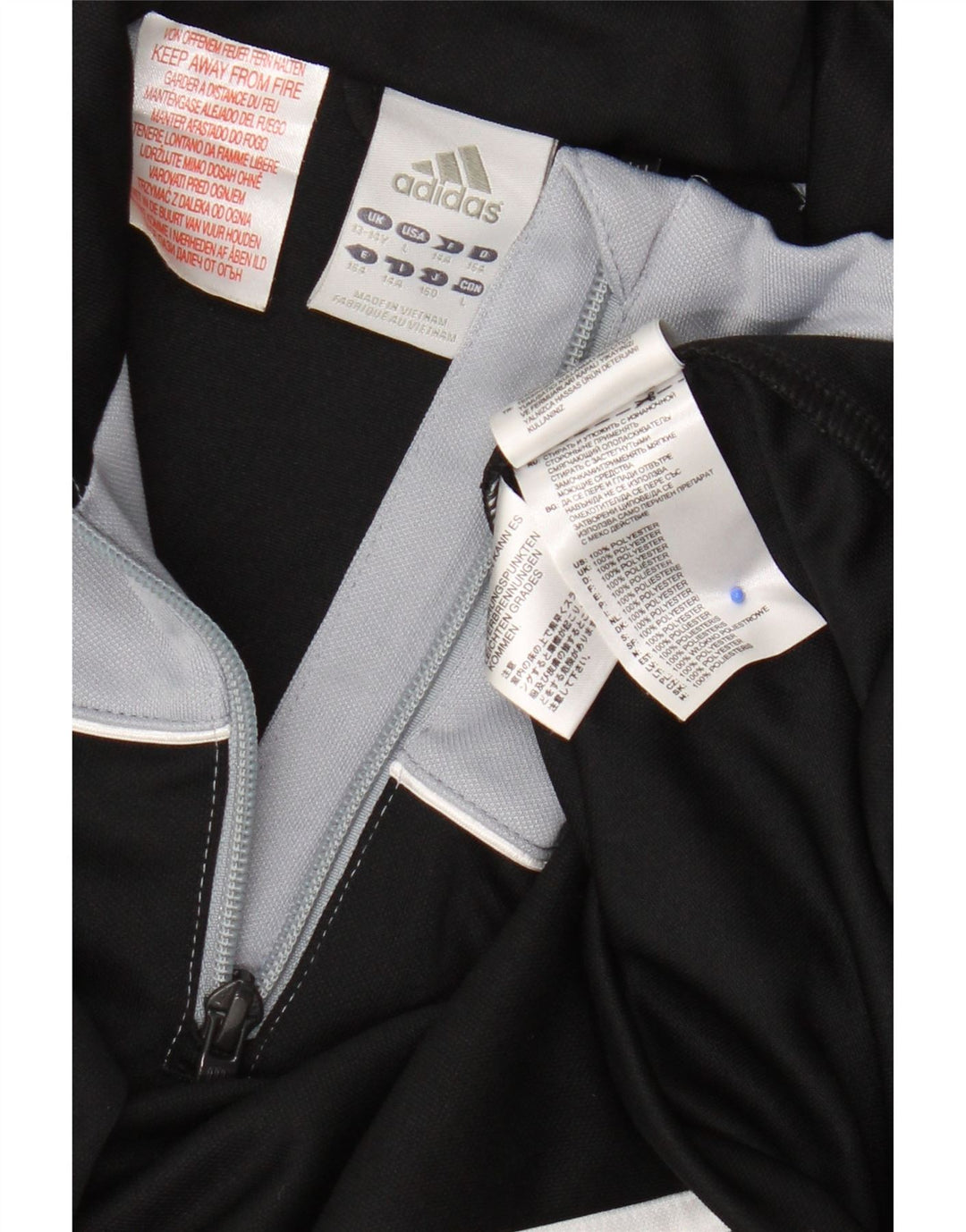 Adidas Meninos Climalite Pullover Treino Top 13-14 Anos Preto Colorblock