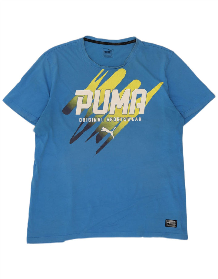 Camiseta gráfica masculina Puma Top 2XL azul