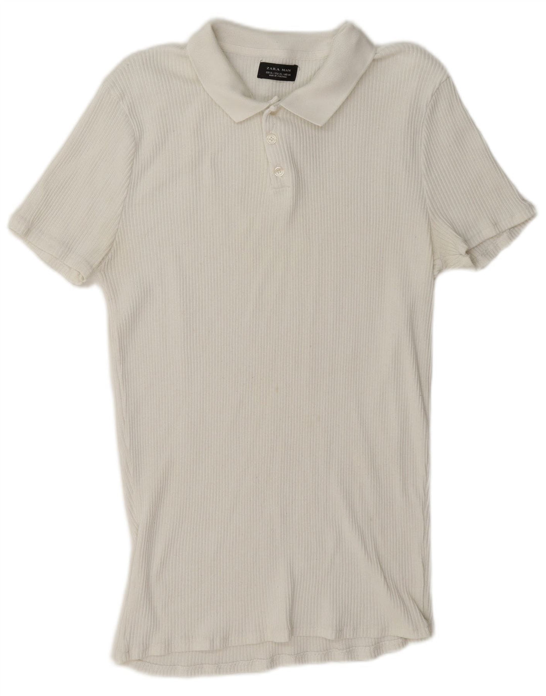 Camisa polo masculina Zara XL branca