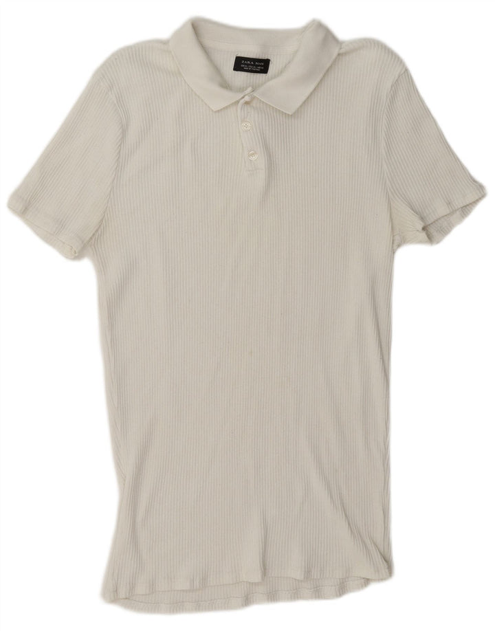 Camisa polo masculina Zara XL branca