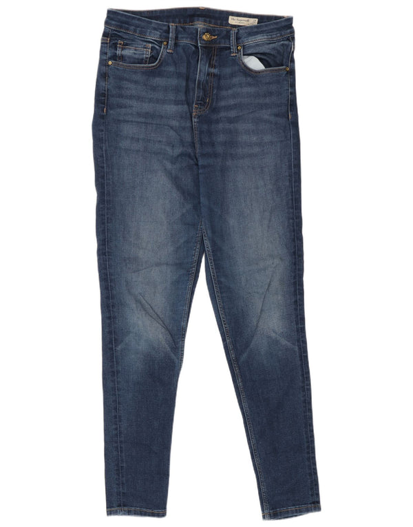 Calça Jeans Marks & Spencer Feminina Ivy Skinny UK 14 Grande W32 L29 Azul Algodão