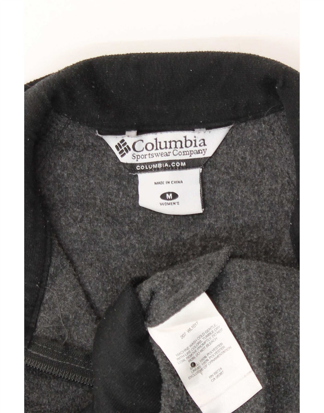 Colete de lã feminino Columbia UK 14 poliéster cinza médio