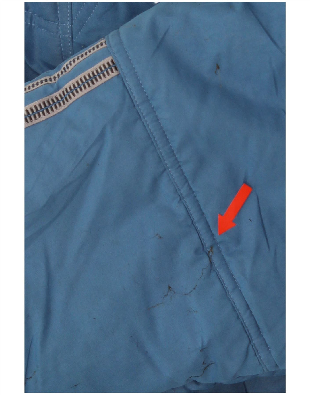 Jaqueta acolchoada masculina Adidas UK 42 XL azul poliéster