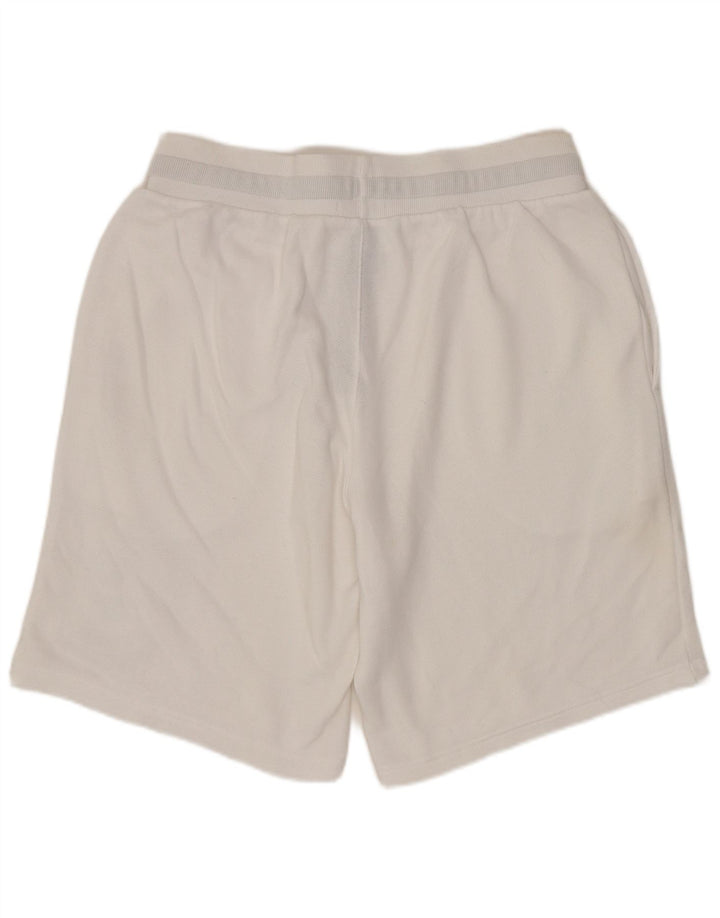 Shorts esportivos masculinos EMPORIO ARMANI médio algodão branco