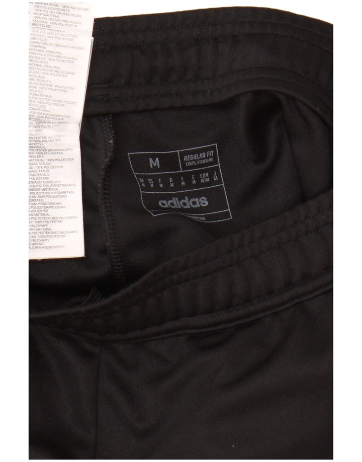 Calça de treino masculina Adidas Regular Fit poliéster preto médio