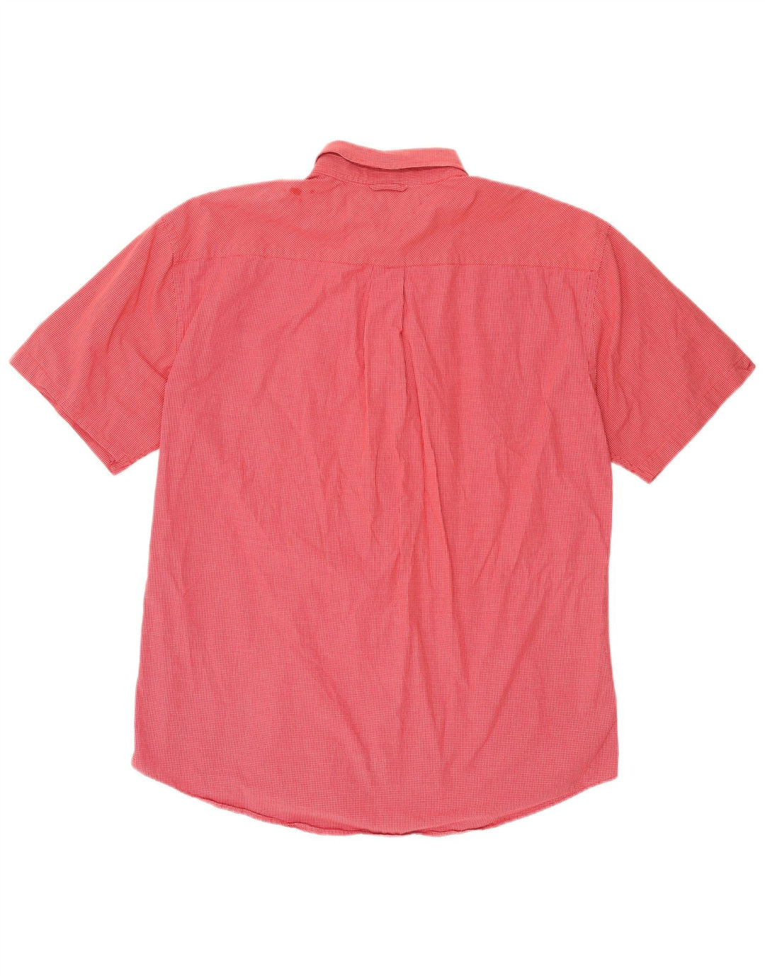 Camisa masculina de manga curta Tommy Hilfiger XL vermelho algodão guingão