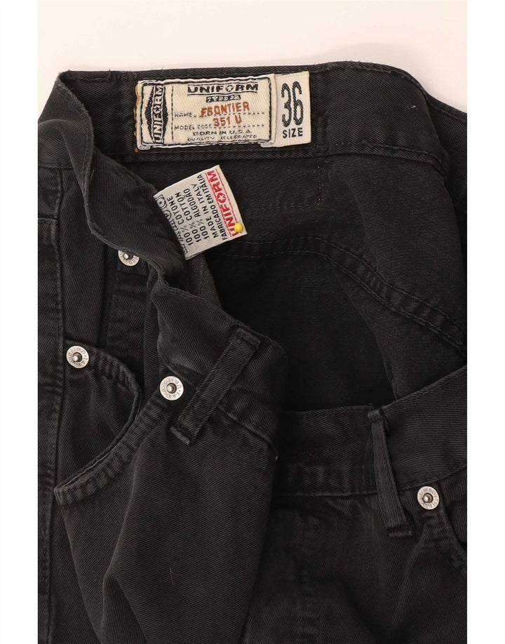 Uniforme masculino jeans reto W36 L30 algodão preto