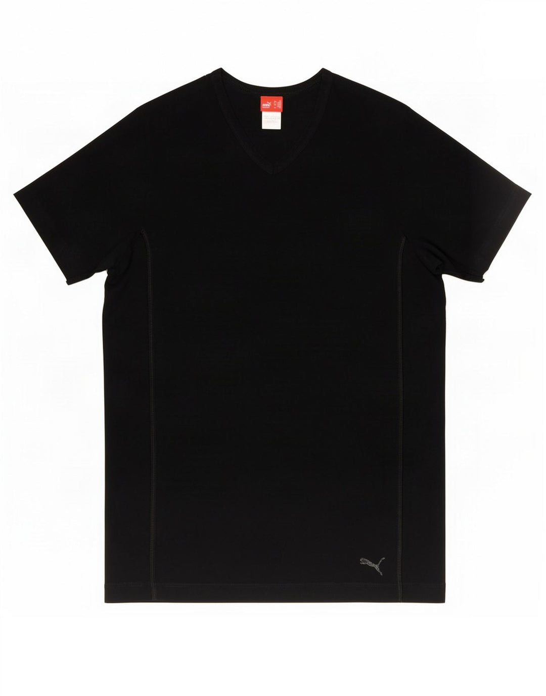Puma Camiseta Masculina Top Médio Algodão Preto
