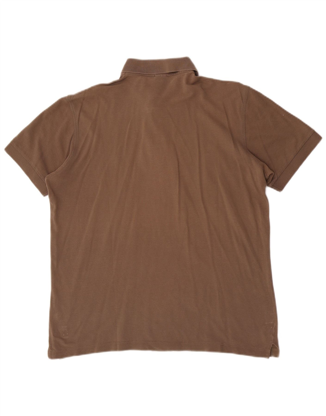 Camisa pólo masculina Hugo Boss pequena algodão marrom