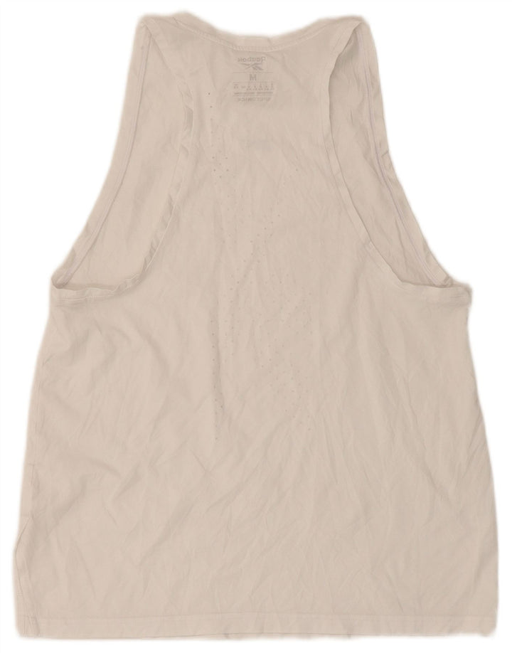 Reebok Colete Feminino Top UK 12/14 Médio Branco