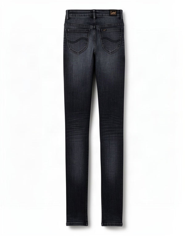Jeans skinny feminino Lee US 6 médio W24 L33 algodão azul
