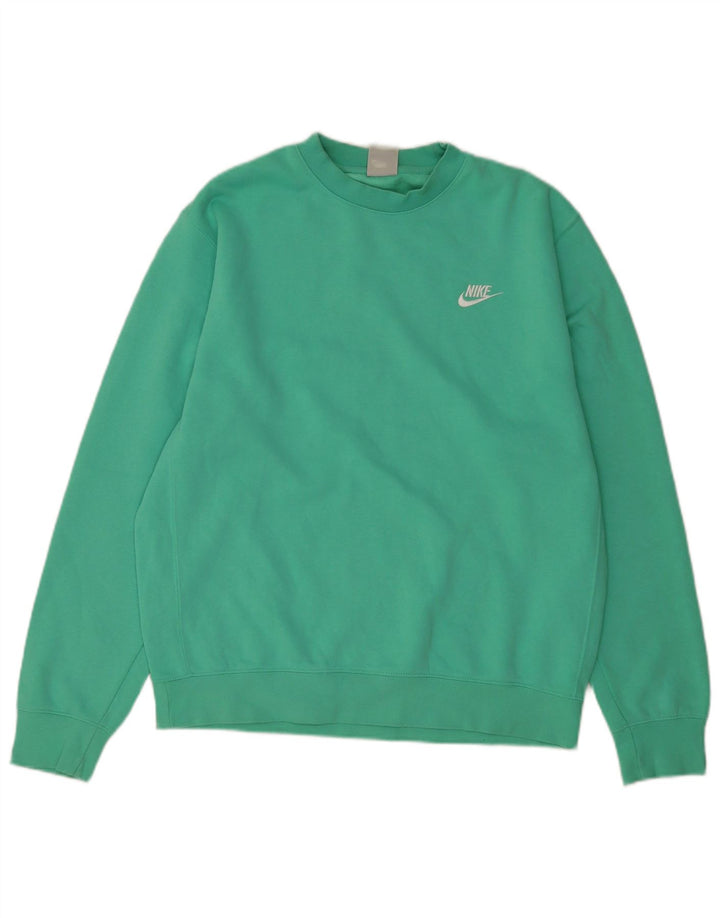Nike Mens Moletom Jumper Médio Algodão Verde