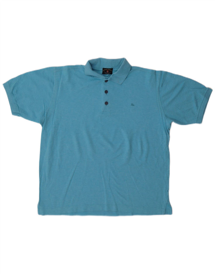 Camisa polo masculina AMERIGO VESPUCCI grande algodão azul