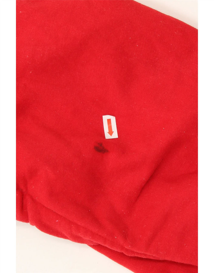 TOMMY HILFIGER Mens Graphic Hoodie Jumper XS Red Cotton Vintage Tommy Hilfiger and Second-Hand Tommy Hilfiger from Messina Hembry 