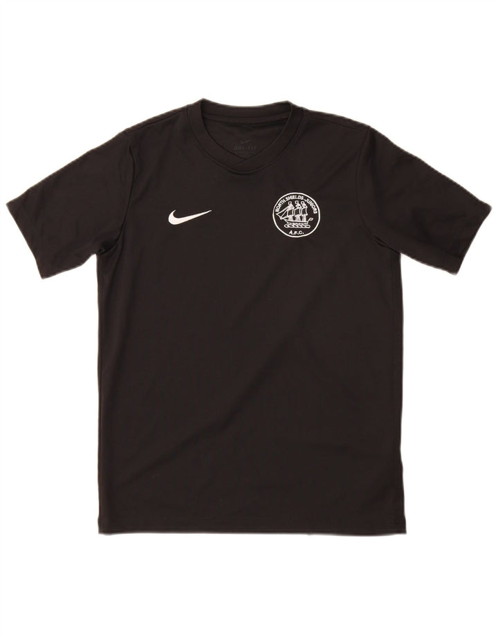 Camiseta Nike Boys Dri Fit Graphic Top 12-13 Anos Grande Poliéster Preto