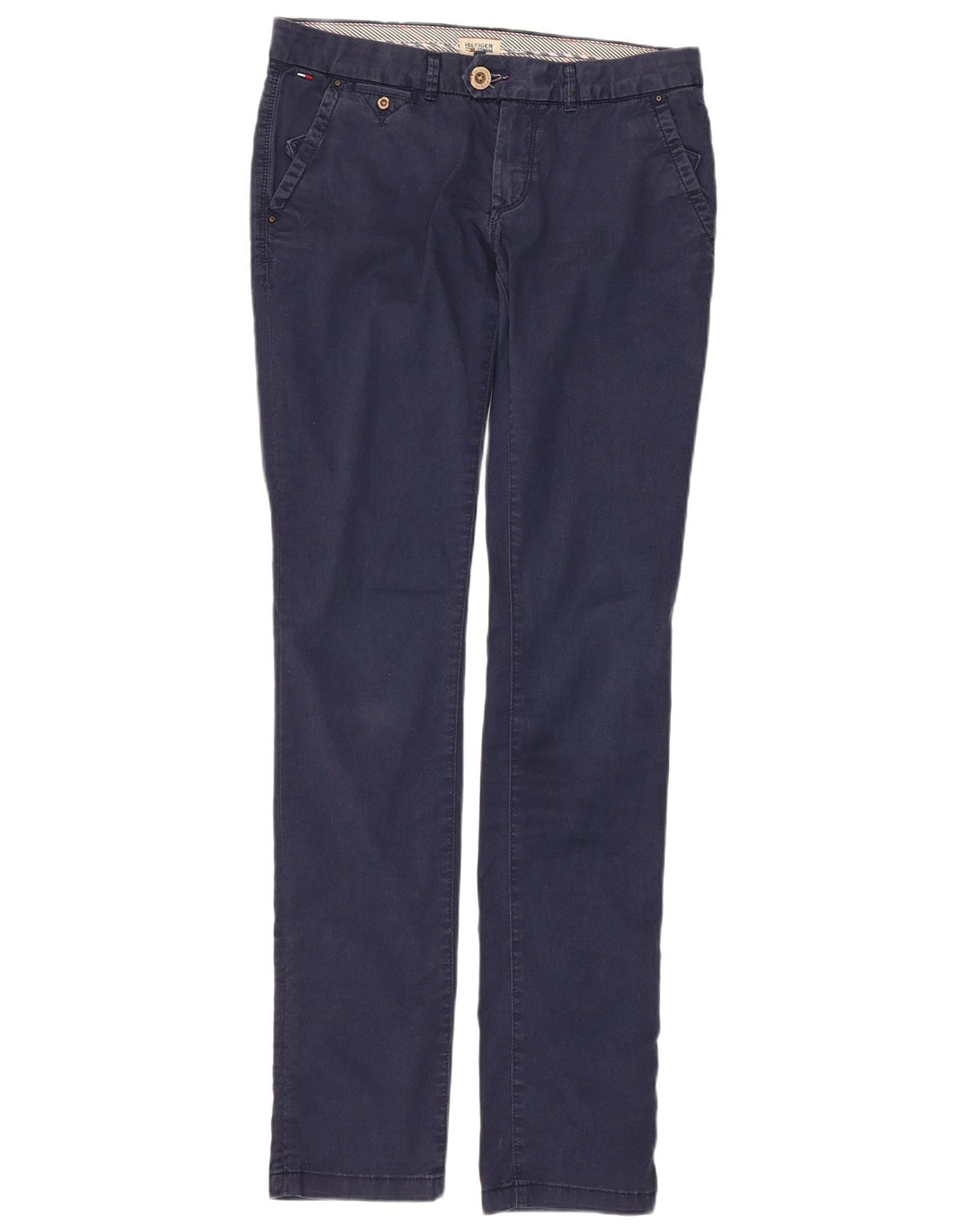Calça feminina TOMMY HILFIGER W28 L34 azul marinho algodão