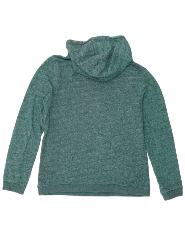 Jumper com capuz feminino Animal UK 12 algodão manchado turquesa médio