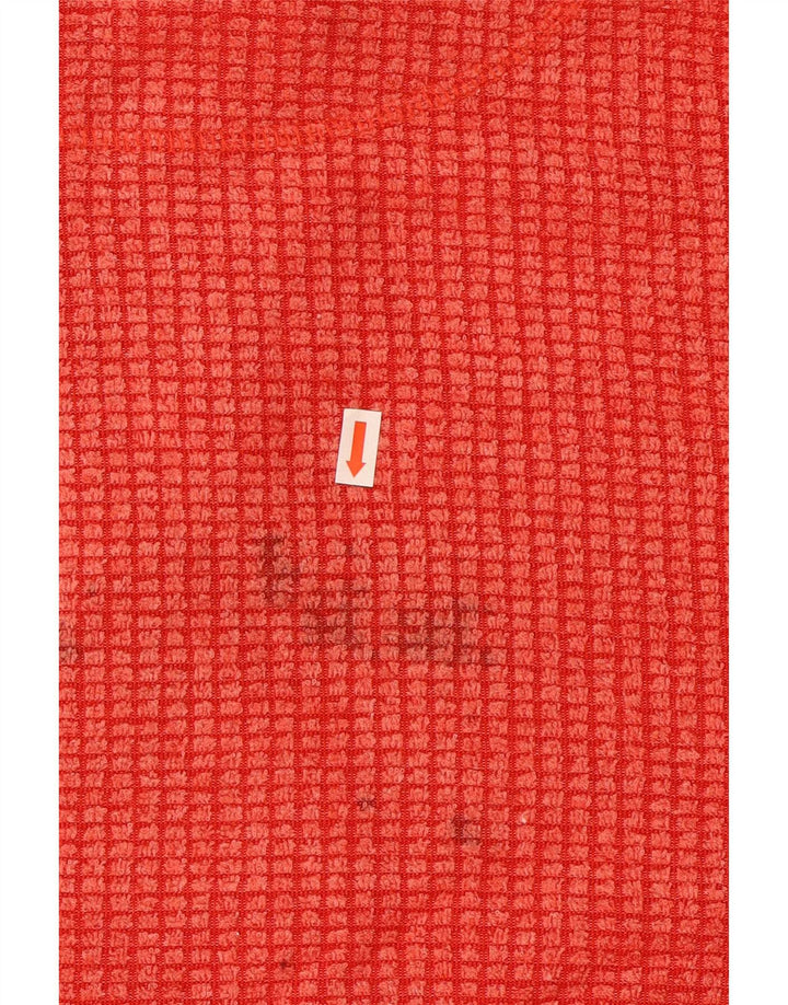 Weird Fish Masculino Zip Neck Moletom Jumper 3XL Poliéster Vermelho