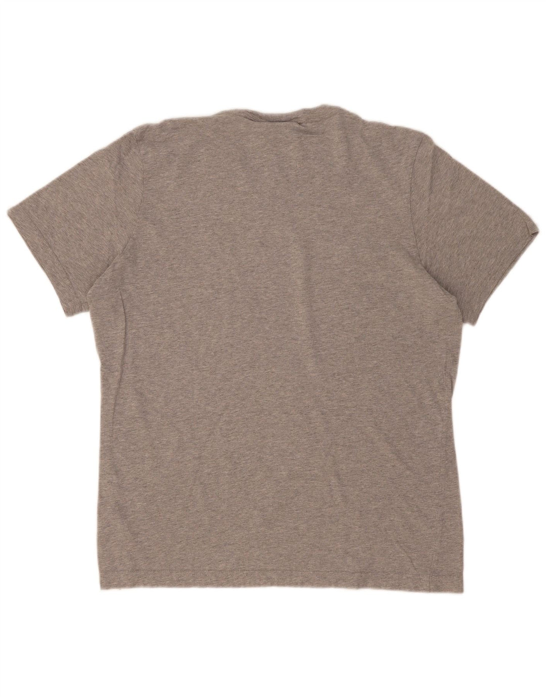 Adidas Mens Camiseta Top Pequeno Algodão Cinza