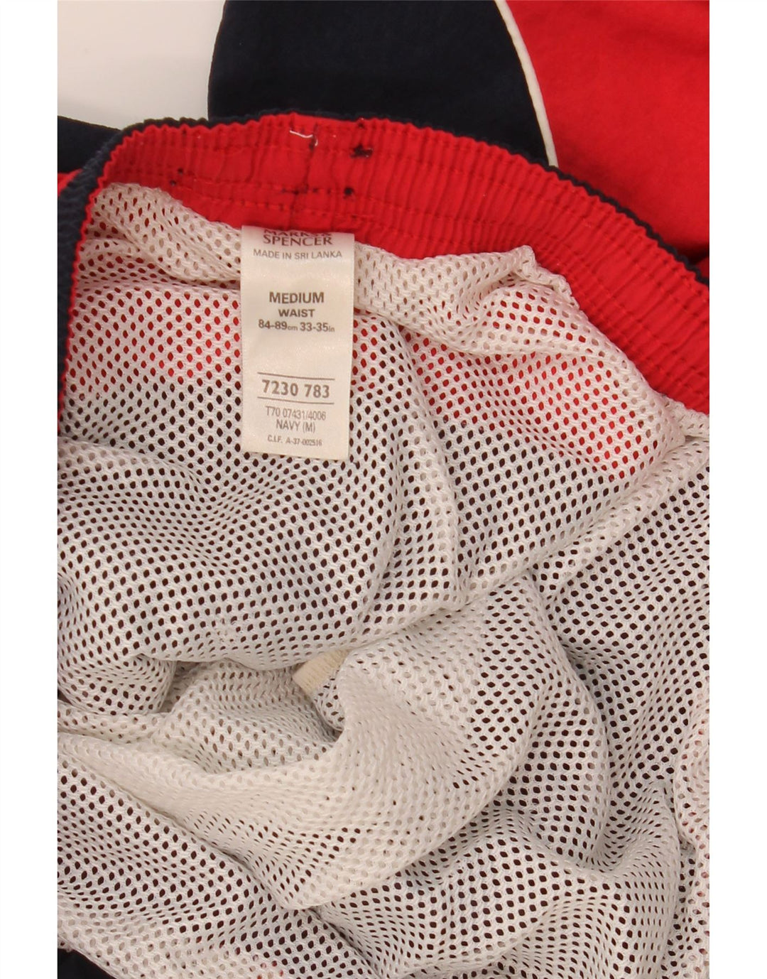 Shorts de natação masculino MARKS & SPENCER médio azul marinho colorblock