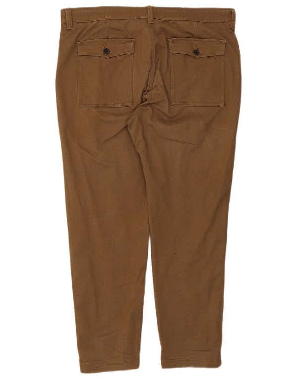 Calça Chino Cônica Masculina Marks & Spencer W36 L27 Algodão Marrom