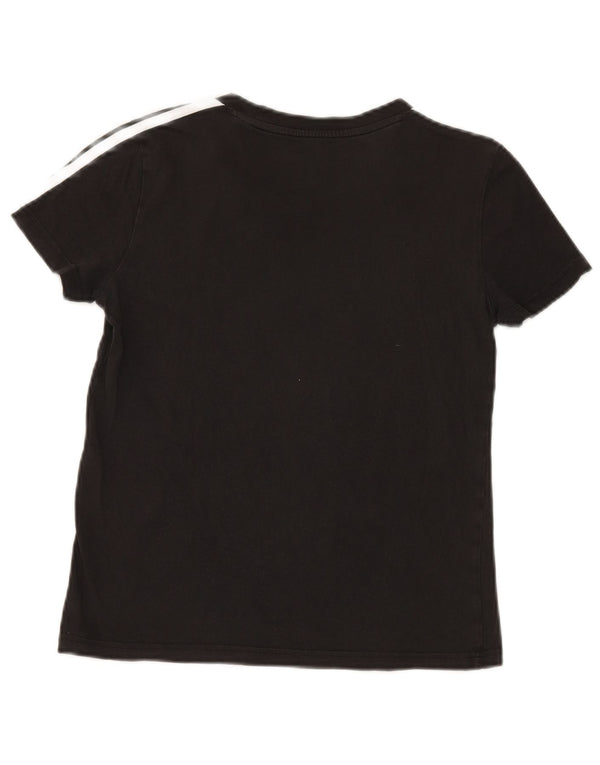 Adidas Womens T-Shirt Top UK 8/10 Small Black