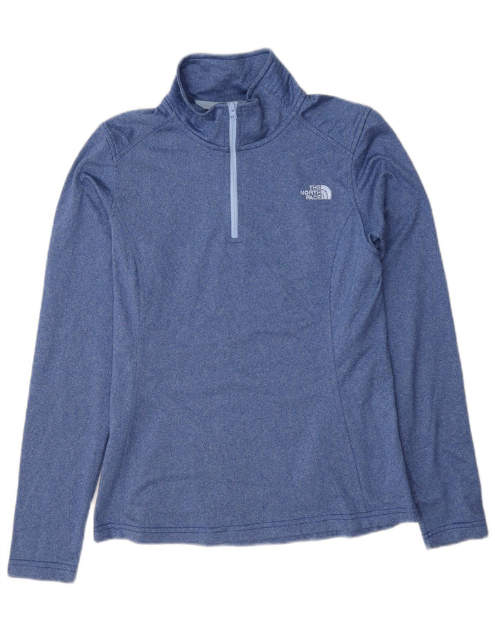 Pulôver feminino The North Face para treino UK 10 pequeno azul manchado