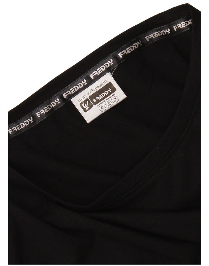 Camiseta feminina Freddy Top UK 14 Médio Preto