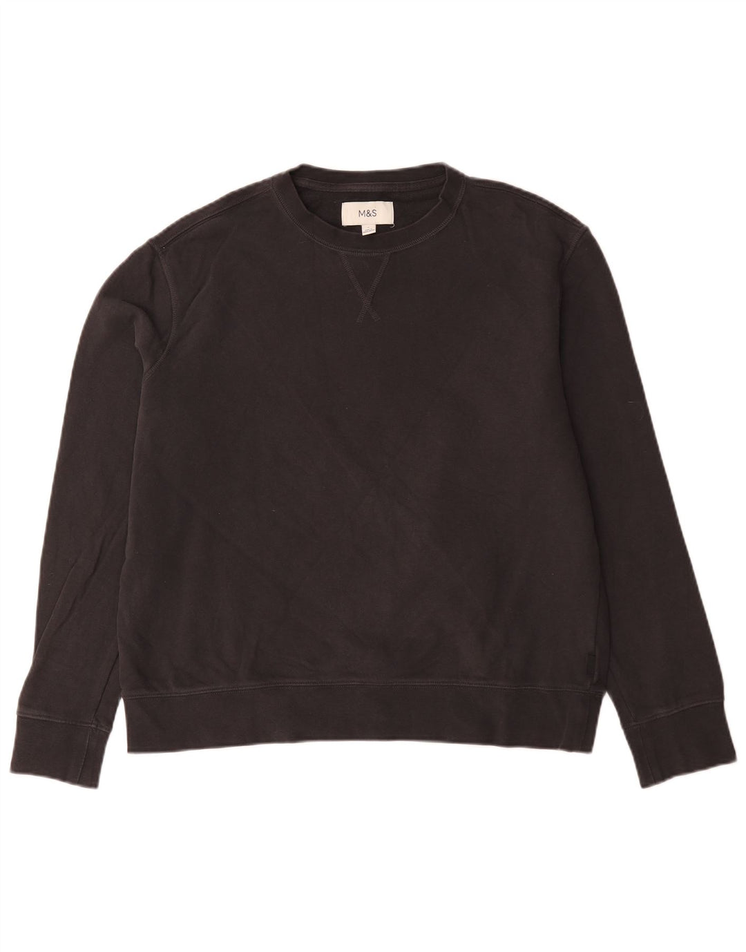 Suéter masculino Marks & Spencer grande algodão preto