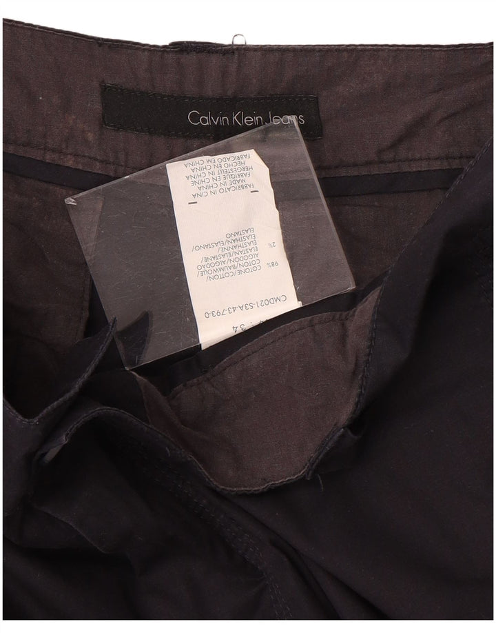 Shorts cargo masculino Calvin Klein W34 grande algodão azul marinho