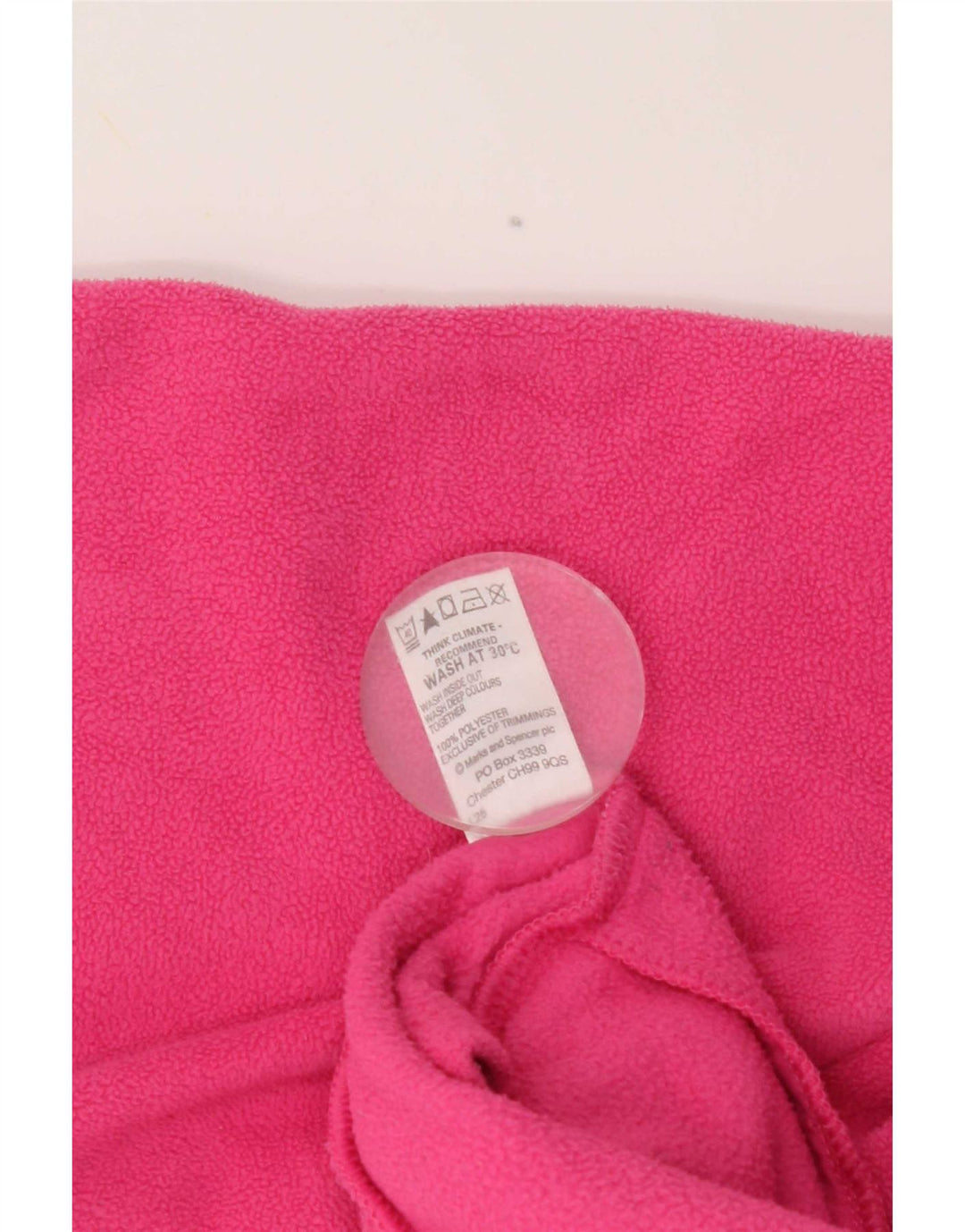 Jaqueta de lã feminina Marks & Spencer Reino Unido 18 XL poliéster rosa