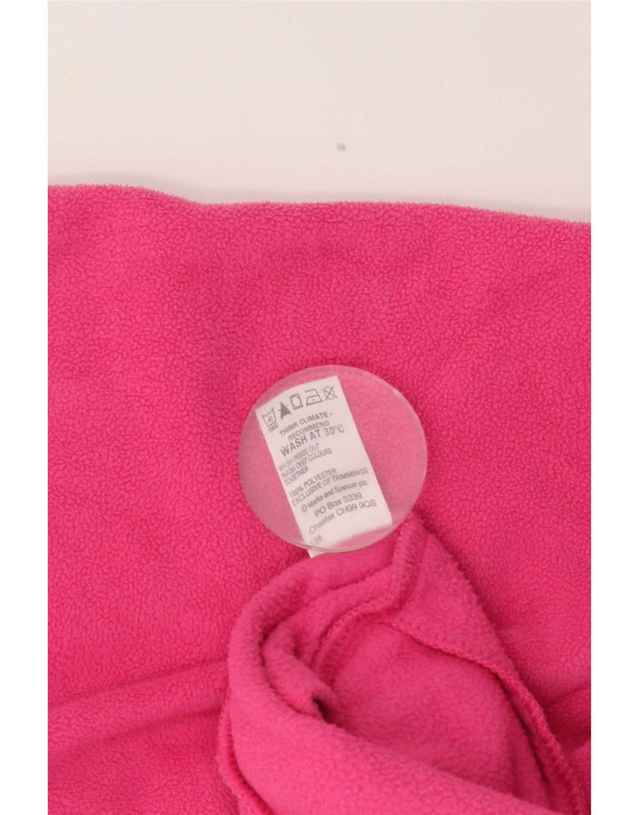 Jaqueta de lã feminina Marks & Spencer Reino Unido 18 XL poliéster rosa