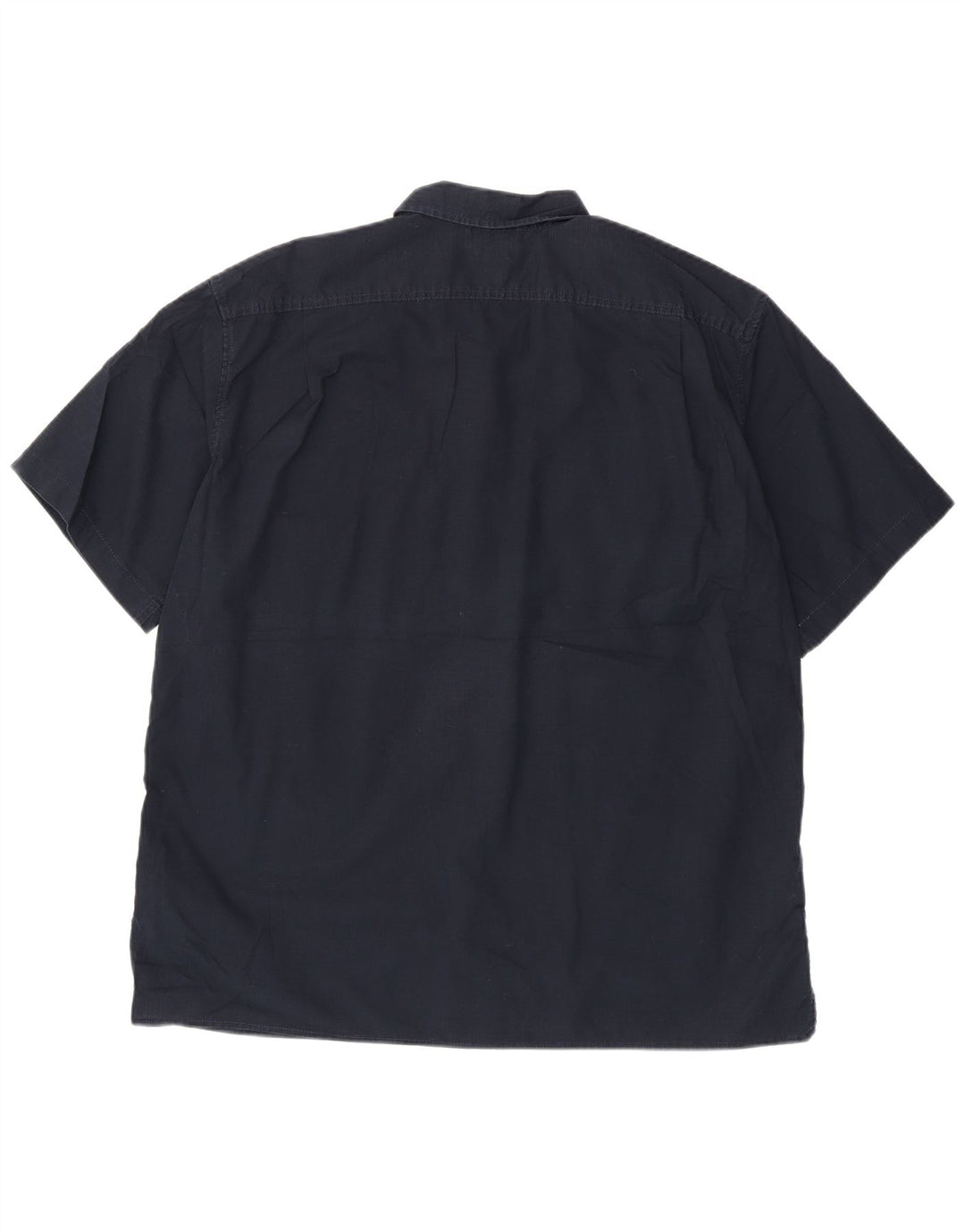 EDDIE BAUER Camisa masculina de manga curta Classic Fit XL azul marinho algodão