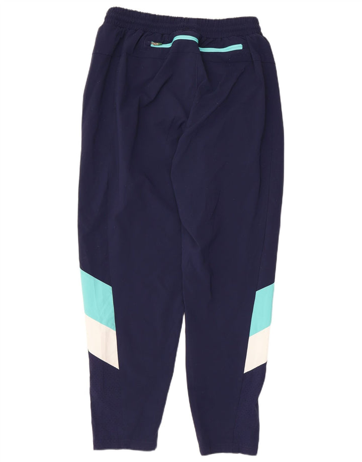 Calça de treino masculina Puma grande azul marinho colorblock poliéster