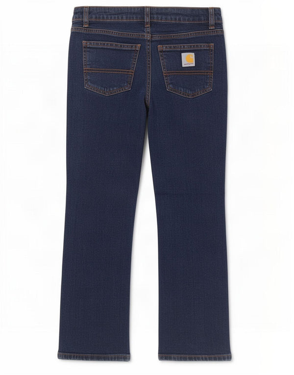 Jeans retos para meninas Carhartt 9-10 anos W24 L23 algodão azul marinho