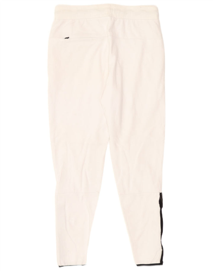 Zara Calça de treino masculina Médio Branco Colourblock Algodão