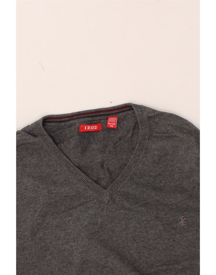 IZOD Womens Oversized Vest Tank Top 2XL Grey Vintage Izod and Second-Hand Izod from Messina Hembry 