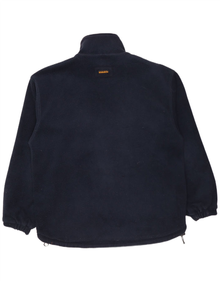 Jaqueta reversível masculina WOOLRICH Reino Unido 40 grande nylon azul marinho