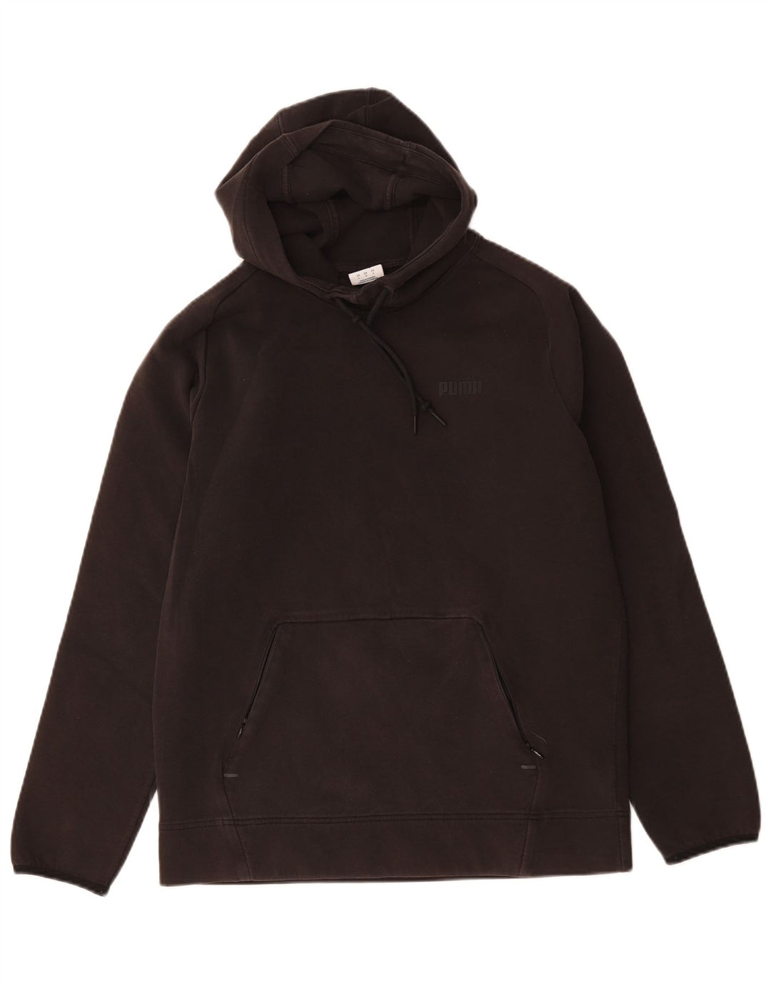 Puma Mens Hoodie Jumper Grande Algodão Preto