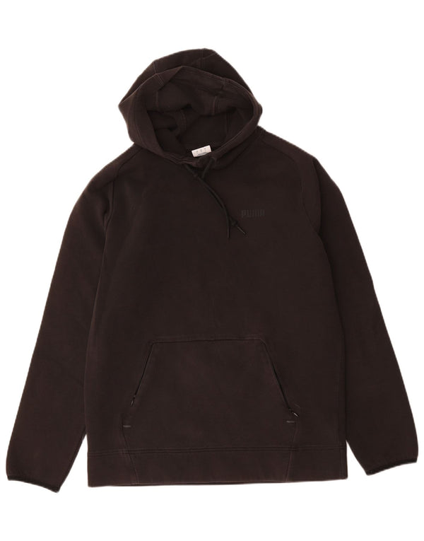 Puma Mens Hoodie Jumper Grande Algodão Preto