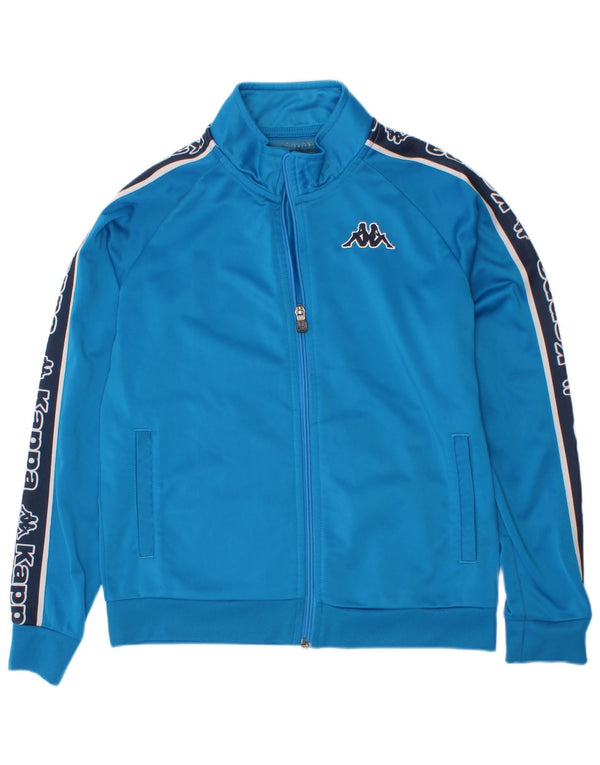 Jaqueta Kappa Boys Graphic Tracksuit 11-12 Anos Azul Colorblock