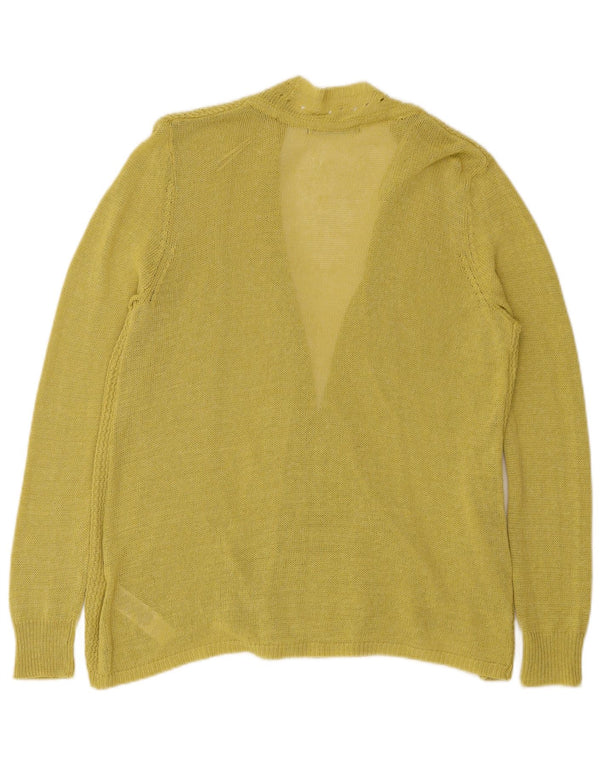 Suéter cardigã aberto feminino Marks & Spencer Reino Unido 16 grande viscose verde