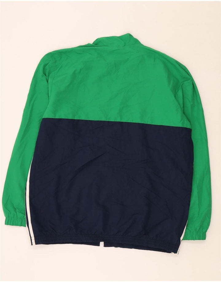 ADIDAS Mens Climalite Graphic Tracksuit Top Jacket XL Verde Colourblock