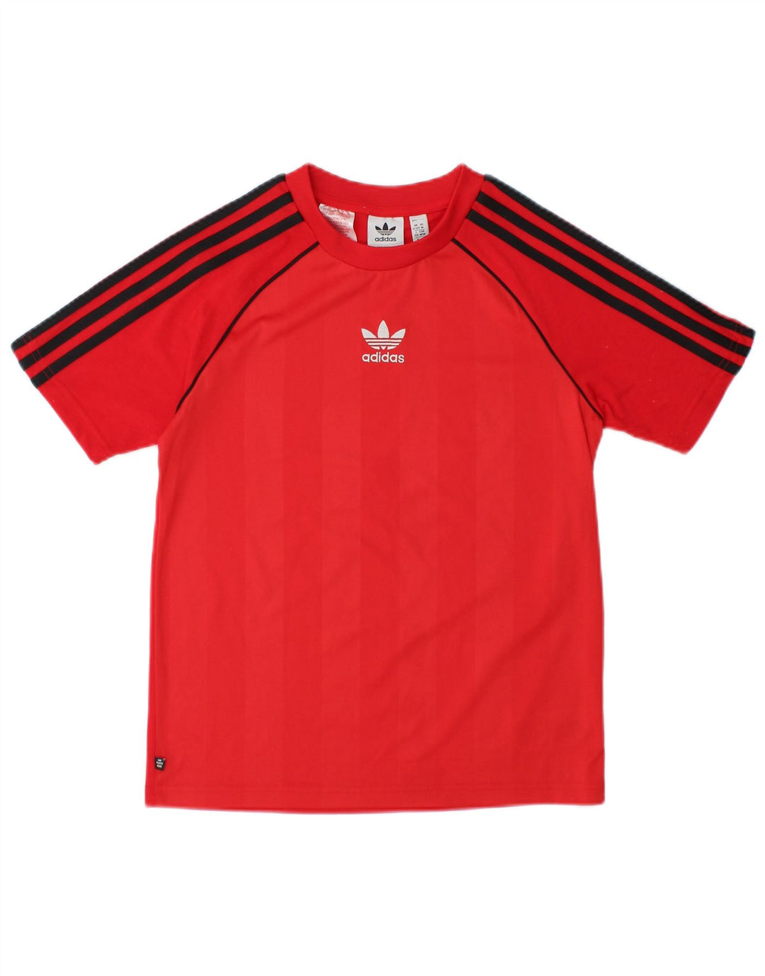 Camiseta Adidas Meninos 11-12 Anos Vermelho Colorblock Poliéster