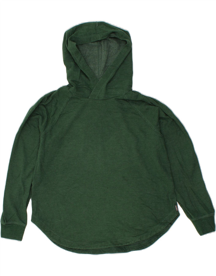 EDDIE BAUER Womens Hoodie Jumper UK 14 Medium Green Cotton Vintage Eddie Bauer and Second-Hand Eddie Bauer from Messina Hembry 