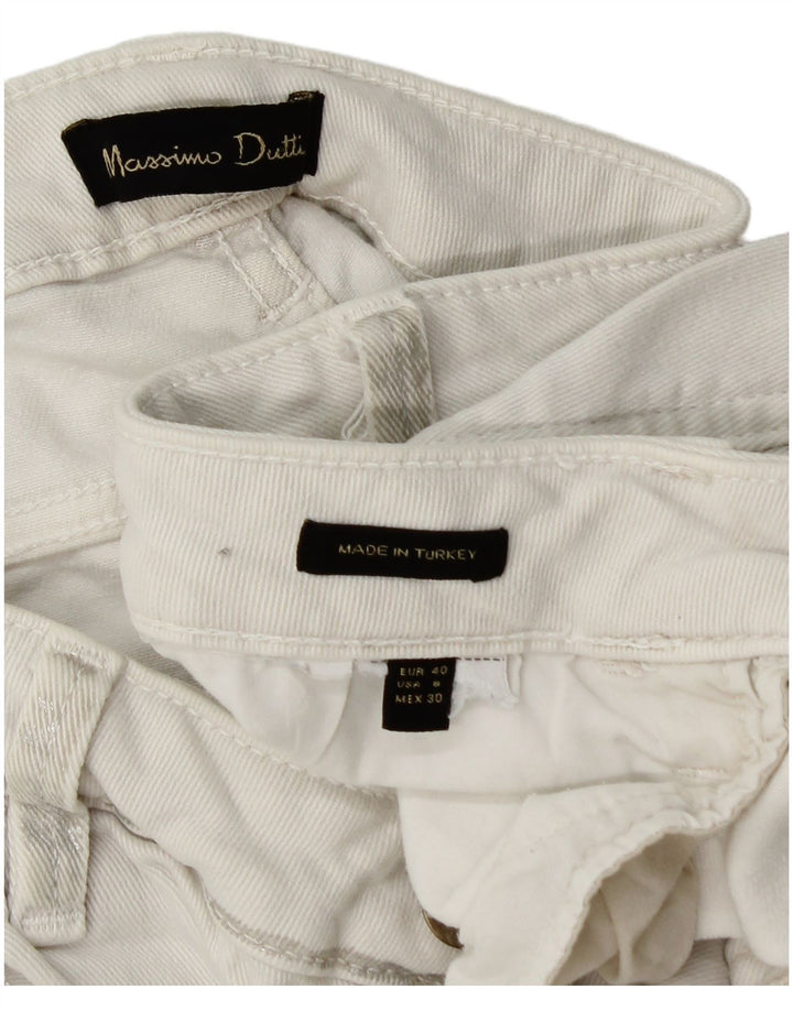 Calça jeans masculina MASSIMO DUTTI EU 40 médio W30 L26 branco