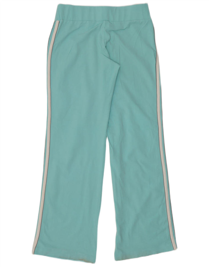 Calça de treino regular feminina Adidas algodão turquesa médio