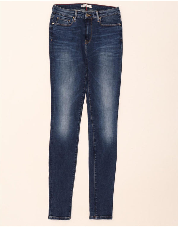 Tommy Hilfiger Feminino Como Skinny Jeans W28 L32 Azul Algodão