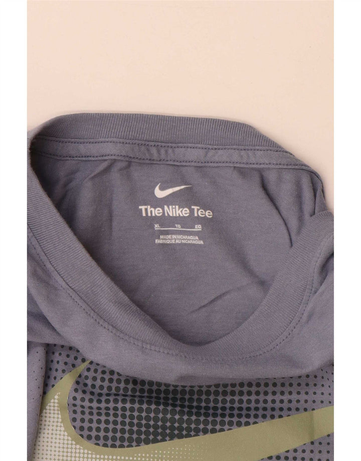 Camiseta Nike masculina gráfica Top XL azul marinho algodão