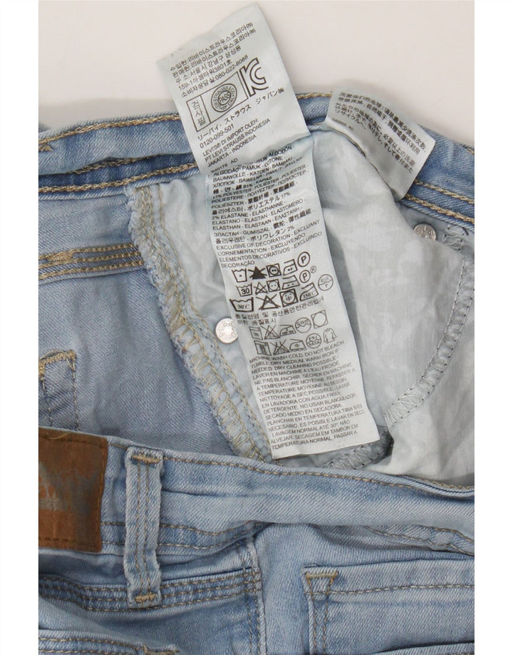 Calça jeans feminina Levi's 529 Curvy Bootcut W32 L32 azul algodão
